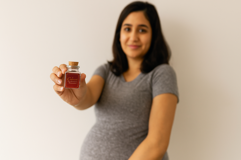 pregnant woman with saffron